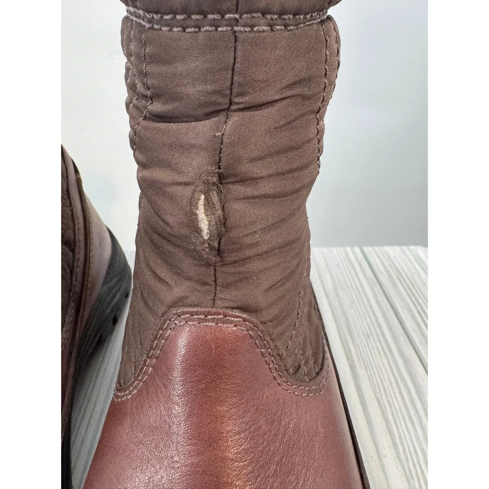 UGG Women's Size 9 Waterproof Boots Stormburst Brown Vibram Shearling Fur Lined‎